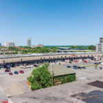 aerial photo of 250 city centre avenue facing west