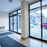 lobby interior facing out 1339 wellington street west