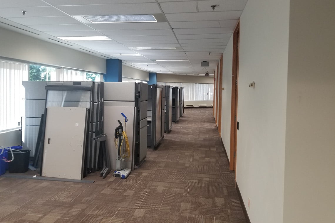 open work area and cubicles 1130 morrison drive