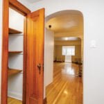 unit 1 hallway closet beautiful wood finishes 45-47 saint andrew street