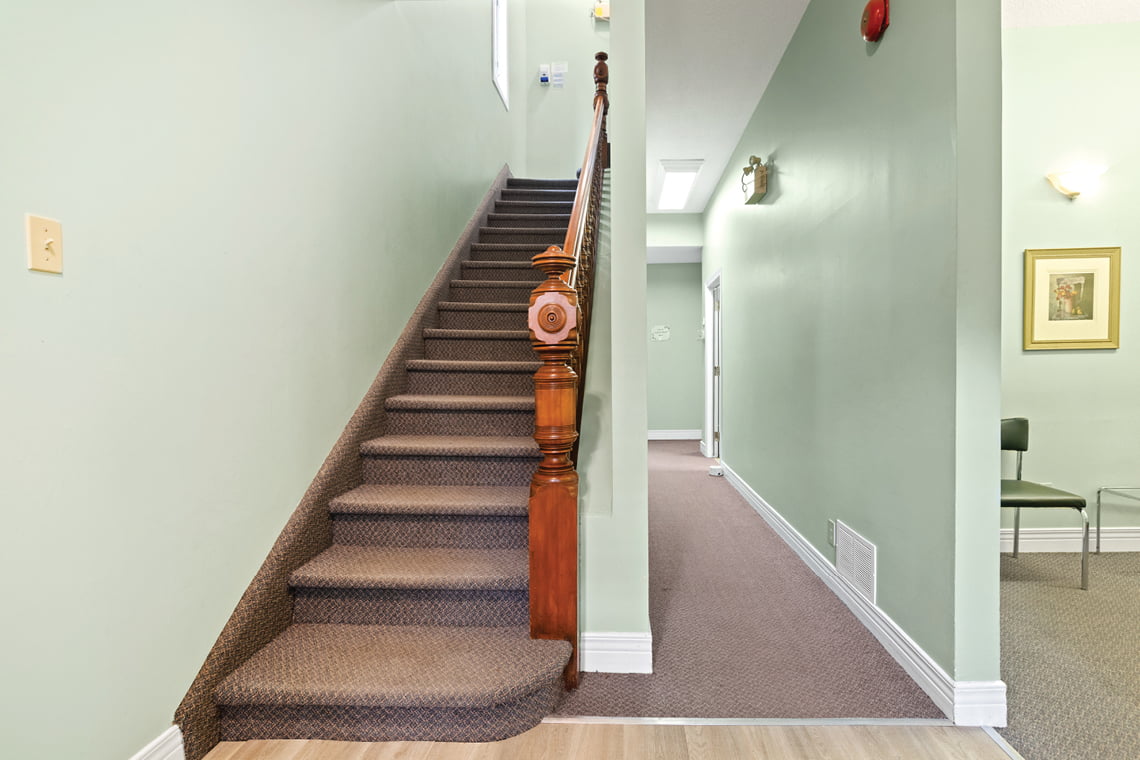 interior staircase from ground level 430 gilmour street