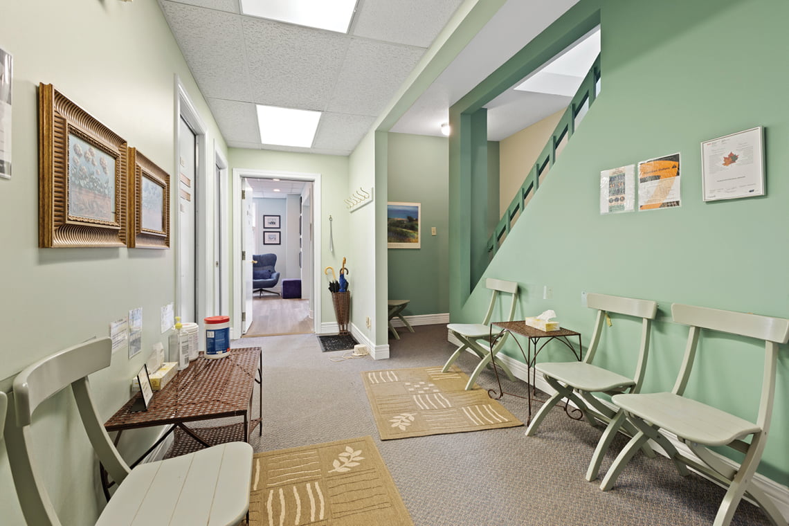 interior second level waiting room 430 gilmour street
