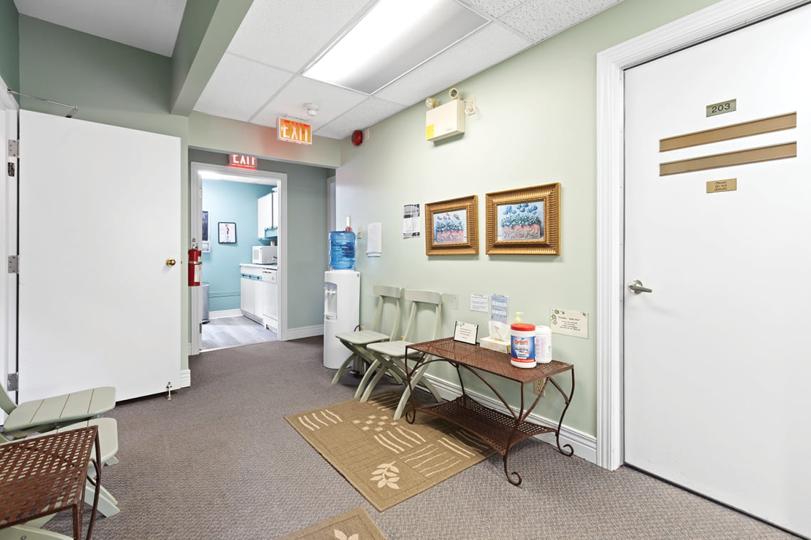 interior second level waiting room 430 gilmour street