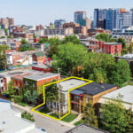 aerial view 52 saint andrew street facing east